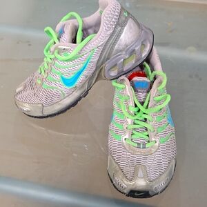 Nike Athletic Shoes Gray and Green